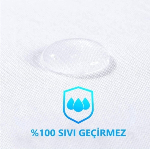 Alez Dünyası Tek Kişilik Su Sıvı Geçirmez Yatak Alezi Fithed Yatağı Saran Tasarım 100X200 Cm Alez 4