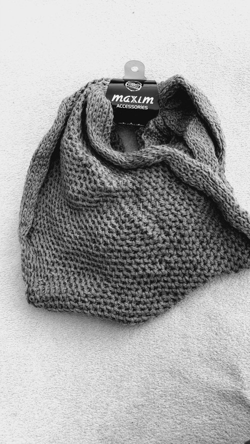 Antrasit Boyunluk Atkı Örme Boyunluk Triko Boyunluk Örgü Boyunluk