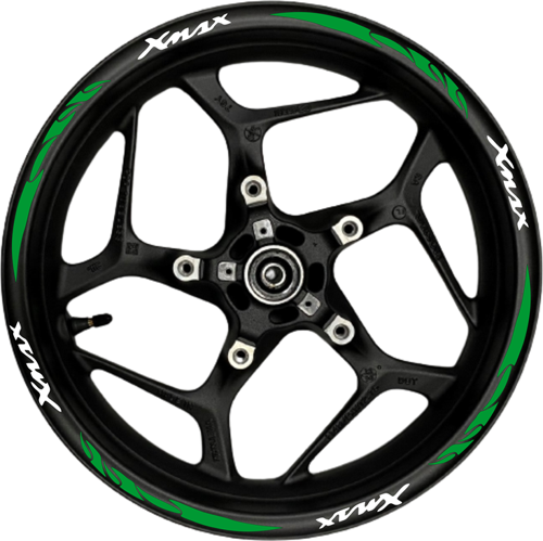 Xmax Beyaz Yazılı Yeşil Reflektif Pençe Şeritli