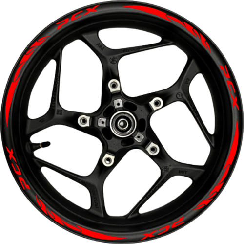 Pcx Kırmızı Yazılı Kırmızı Pençe Şeritli