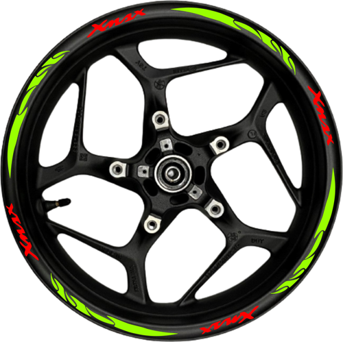 Xmax Kırmızı Yazılı Neon(Fıstık Yeşili) Pençe Şeritli