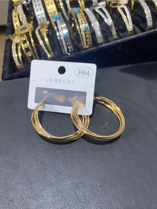 Kadın Yeni Sezon Burma Üçlü Model Çelik Halka Küpe