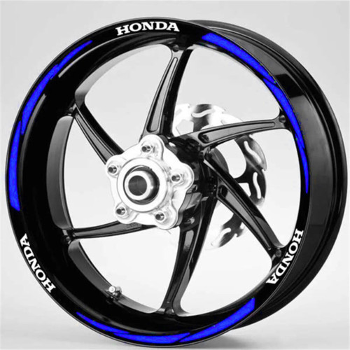 Motosiklet Jant Şeridi Honda Mavi Sağ-Sol/Ön-Arka