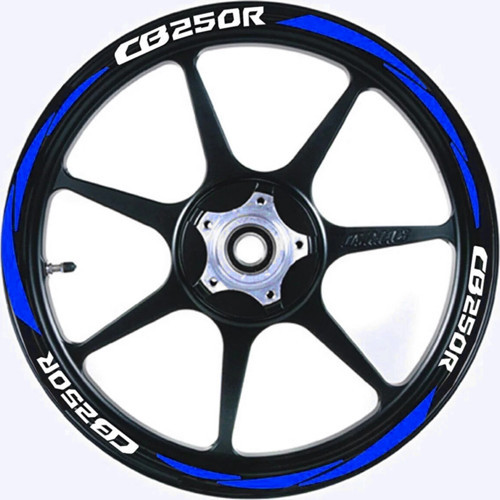 Motosiklet Jant Şeridi Cb250R Uyumlu Mavi Sağ-Sol/Ön-Arka