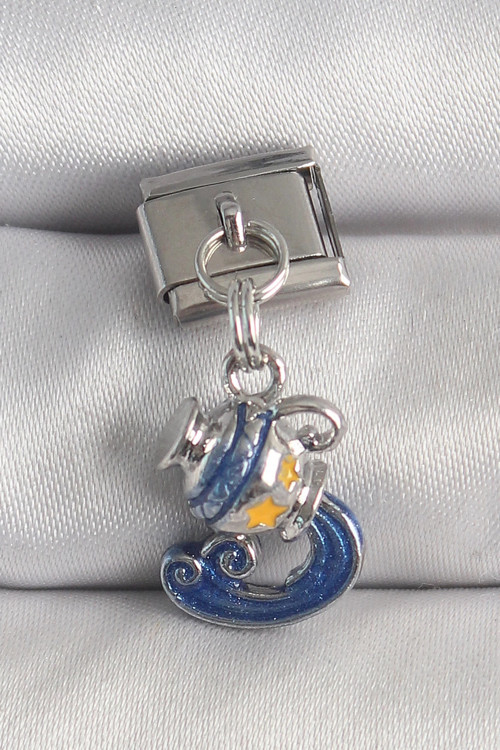 316L Çelik Gümüş Renk Sallantı Kova Burç Model Nomination Charm - TJ-BC1374