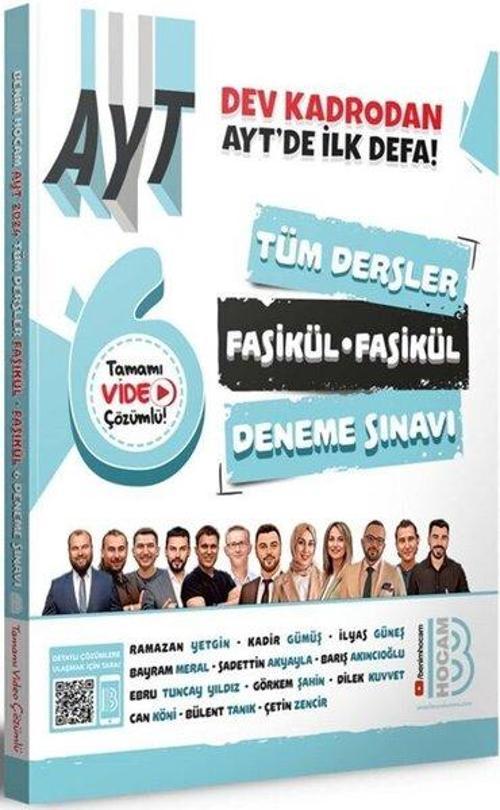 2024 AYT Tüm Dersler Fasikül Fasikül 6 Deneme Sınavı