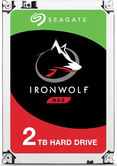 3.5" 2TB Ironwolf ST2000VN004 SATA-3.0 5900RPM 64MB Harddisk