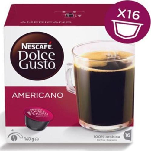 Dolce Gusto Americano %100 Arabica Yoğunluk 4/9 Kapsül Kahve 16'lı
