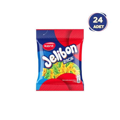 Jelibon Ayıcık Meyve Suyu Aromalı Şekerleme 80g - 24 Adet