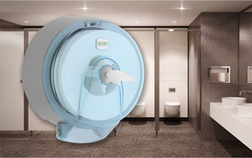 -Vialli K9T Içten Çekmeli Tuvalet Kağıdı Dispenser Şeffaf Mavi