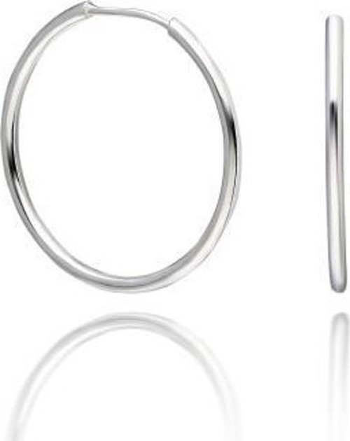 16 mm Gümüş Halka Küpe Halkalı Gümüş Bayan Küpesi KUPE-424