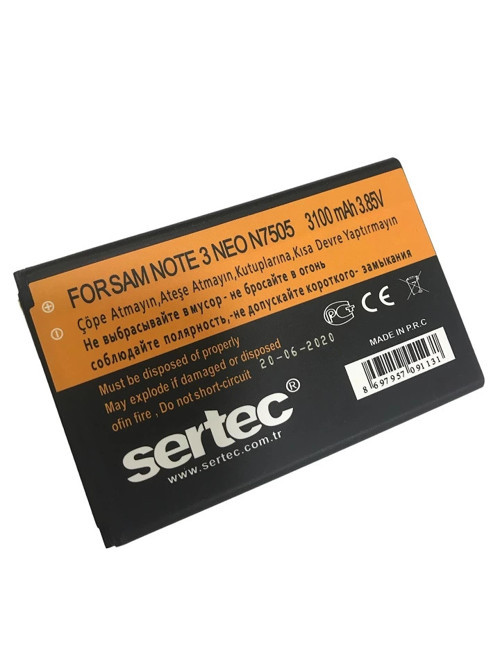 Samsung GALAXY NOTE 3 NEO / N7505 Uyumlu Batarya