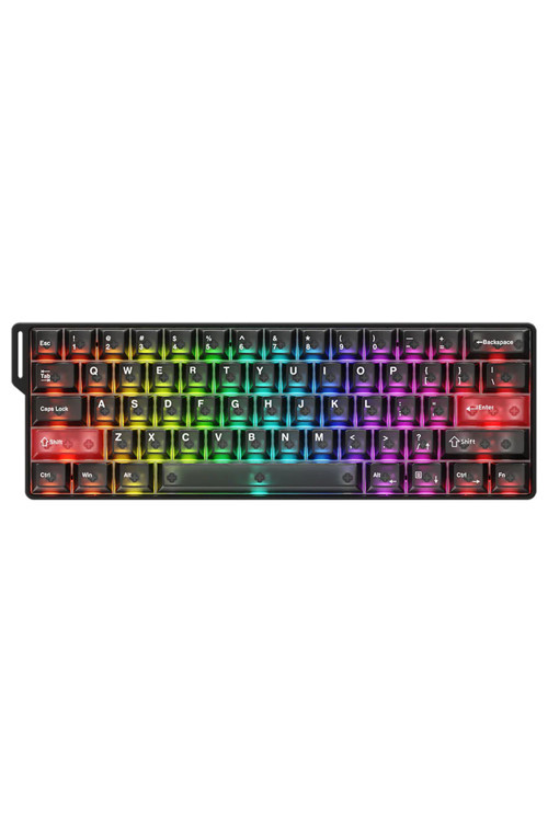 COOL 60 Black-clear %60 ICE Blade Manyetik Switch 8K Hz Hall Effect Hotswap RGB İngilizce Mekanik Gaming Klavye