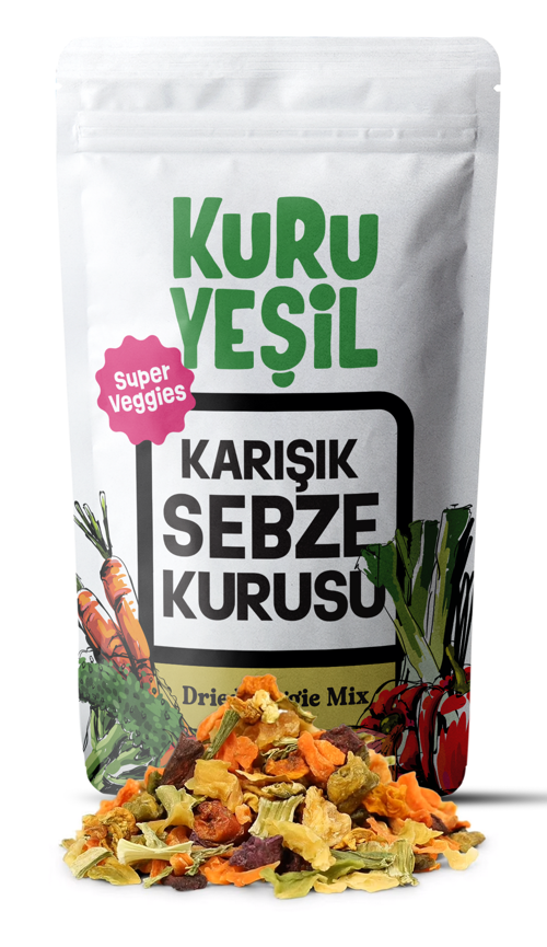 Kurutulmuş Sebze Karışımı – 100 Gr – Karışık Sebze Granül – Doğal Sebze Karışımı
