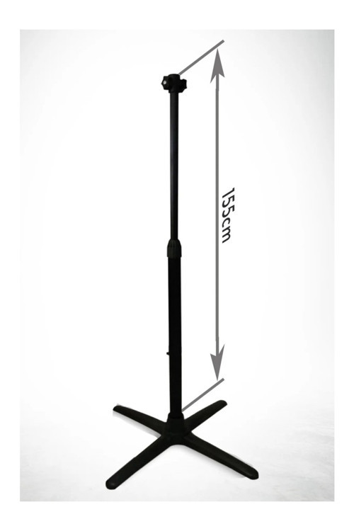 Erdem Store Çelik Isıtıcı Soba Ayak Ayarlanabilir Alüminyum Stand - Çok Amaçlı Siyah 155cm