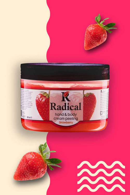 Çilek Özlü Nem Bombası El Ve Vücut Krem Peeling Batık Karşıtı Besleyici Arındırıcı Nemlendirici