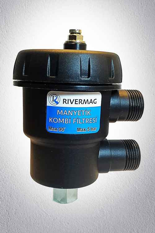 Eco Manyetik Kombi Filtresi Ev Tipi Kireç Önleyici Tortu Ve Pas Tutucu