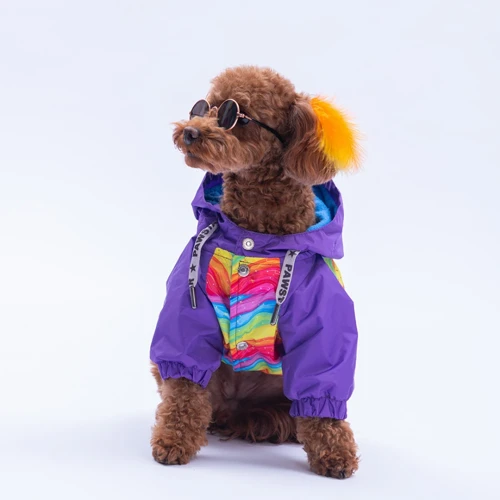 Rio Rainbow Köpek Ve Kedi Polarlı Yağmurluk