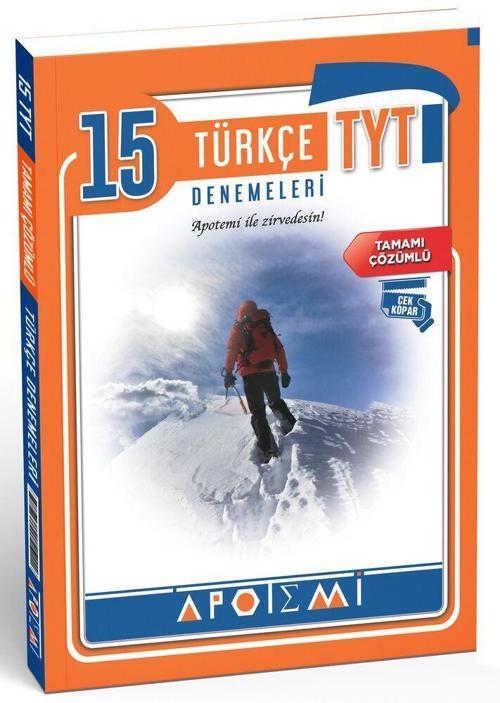 Apotemi Yayınları TYT Türkçe Tamamı Çözümlü 15 li Denemeleri