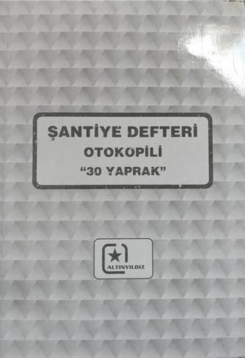 Şantiye Defteri 30 Yaprak Aylık Otokopili 2. Nüsna 022 (12 Koçan)
