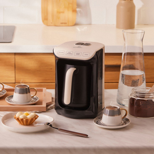 Hatır Köz Türk Kahve Makinesi Soft Cream 5 Fincan Kapasiteli