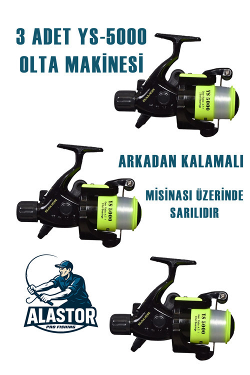 3'Lü Olta Makinesi 5000'Lik Olta Makinesi Arkadan Kalamalı Olta Makarası