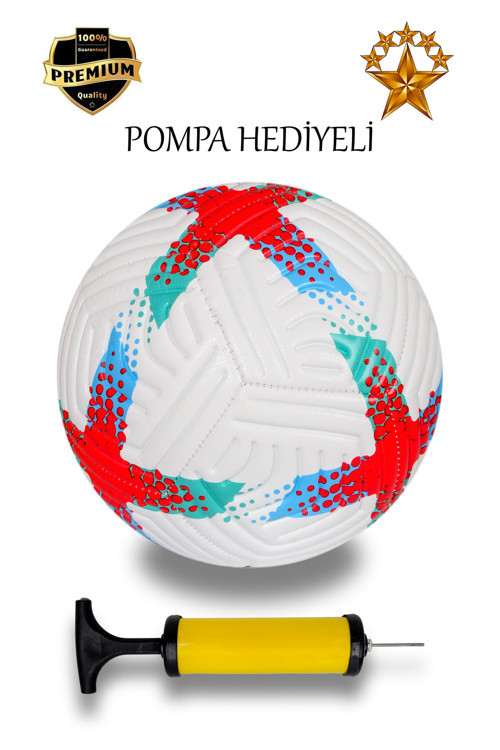 Profesyonel Futbol Topu Pompalı Dikişli Futbol Topu Sert Zemin Halı Saha Futbol Topu