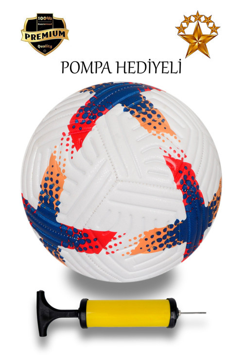 Profesyonel Futbol Topu Pompalı Dikişli Futbol Topu Sert Zemin Halı Saha Futbol Topu