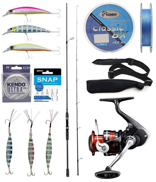 Spin Olta Seti Okuma Wave Up Spin 259cm 10-35gr 2 Parça Olta Kamışı&Shimano Sienna 4000 Fg Spin Makinesi