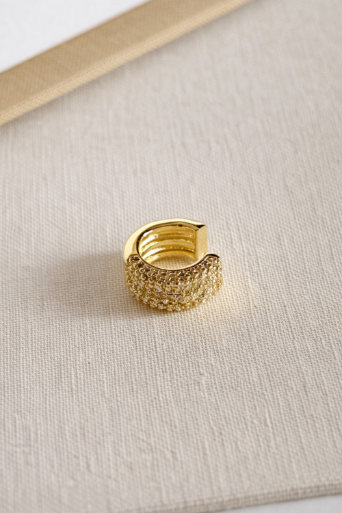 GOLD TAŞ DETAY STRIA EAR CUFF