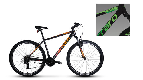 FORCE 900 ERKEK DAĞ BİSİKLETİ 480H V 29 JANT 21 VİTES MAT SİYAH YEŞİL GÜMÜŞ