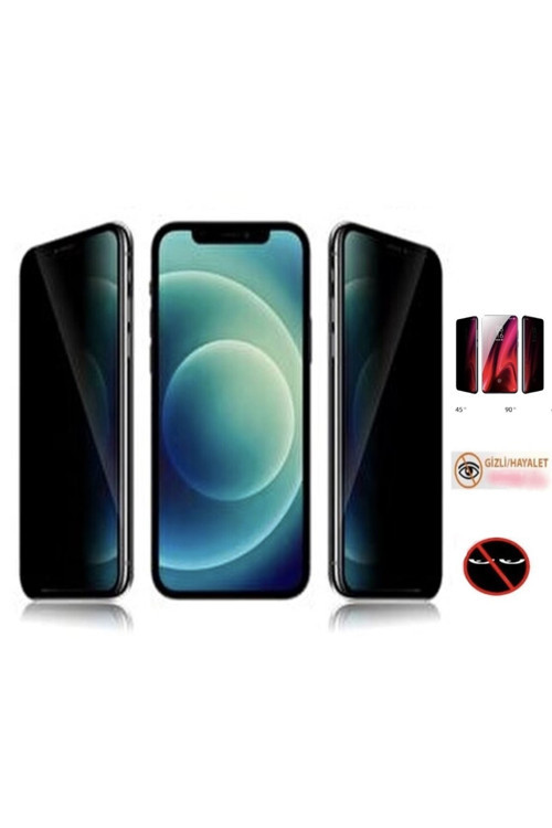 Iphone 6 Hayalet Ekran Privacy Gizlilik Tam Kaplayan Kırılmaz Koruyucu Cam Beyaz