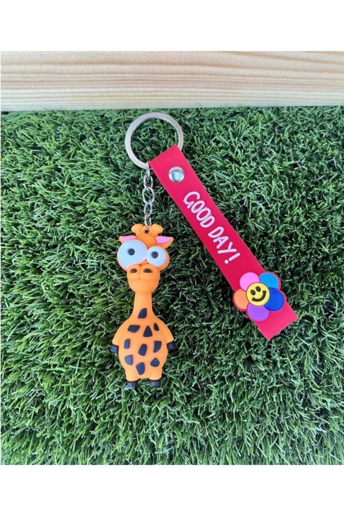 Zürafa Silikon Anahtarlık