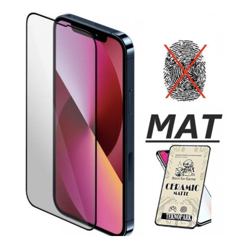 Apple iPhone 13 Pro Max Mat Seramik Cam Nano Esnek Kırılmaz Full Tam Kaplayan Ekran Koruyucu