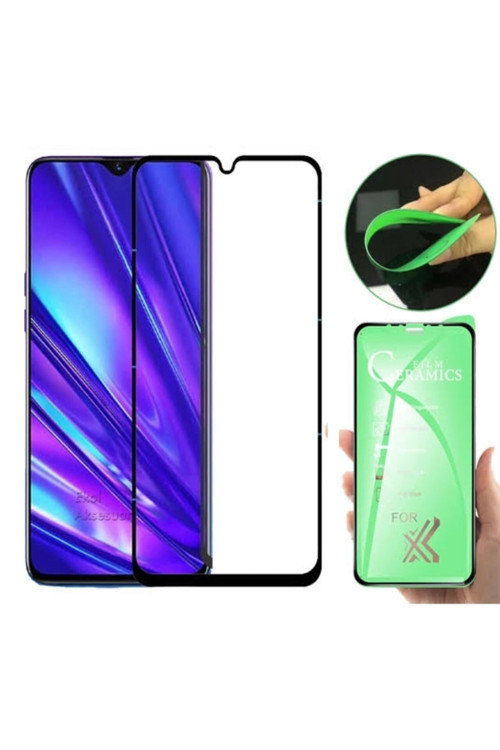 Samsung A12 Ekran Koruyucu Seramik Nano Cam Esnek Tam Full Kaplayan Kırılmaz
