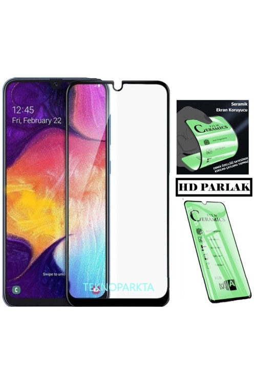 Samsung A34 Ekran Koruyucu Seramik Nano Cam Esnek Tam Kaplayan Kırılmaz Cam Ekran