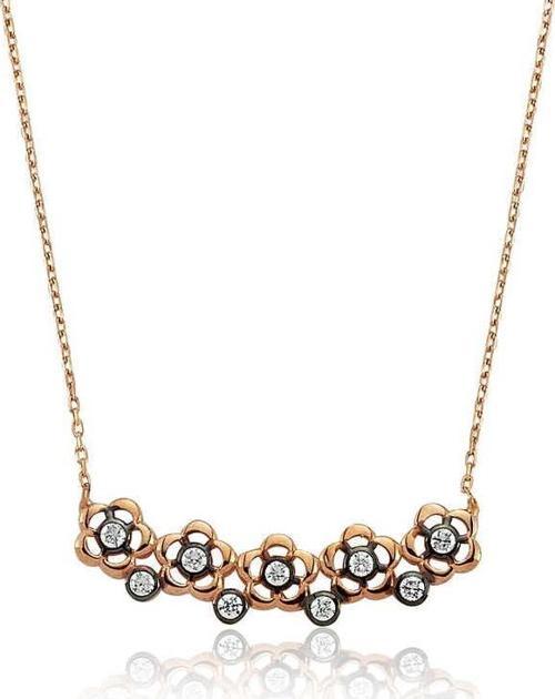 925 Ayar Gümüş Papatya Bayan Kolye