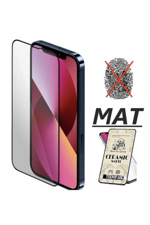 Iphone 13 \ 13 Pro Iphone 14 Mat Seramik Cam Nano Esnek Kırılmaz Full Tam Kaplayan Ekran Koruyucu