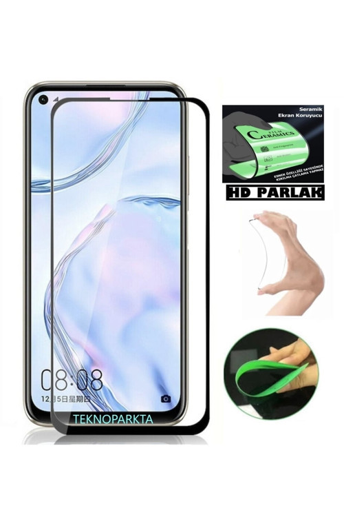 Tecno Camon 15 Ekran Koruyucu Seramik Nano Cam Esnek Tam Kaplayan Kırılmaz Ekran