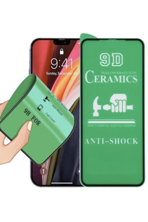 Iphone Xr Ekran Koruyucu Seramik Nano Cam Esnek Tam Full Kaplayan Kırılmaz