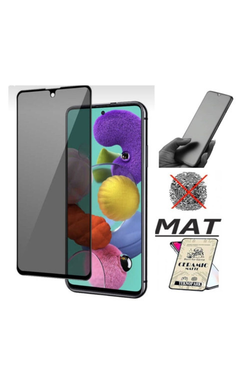 Samsung M52 Mat Seramik Cam Nano Esnek Kırılmaz Full Tam Kaplayan Ekran Koruyucu