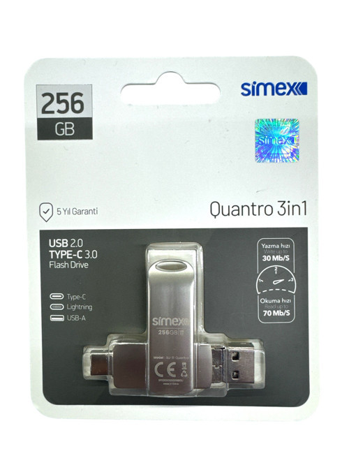 İphone Uyumlu Flash Bellek İos Apple Uyumlu 256 Gb Otg Usb Type C Flash Bellek Disk Pc Uyumlu 