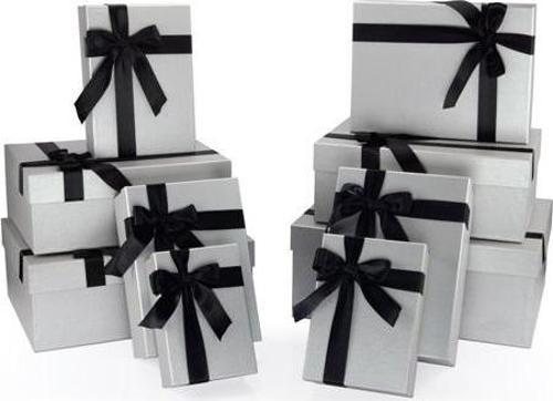 My Silver Dikdörtgen Hediye Kutusu 10 Lu Kutu Seti BX10330