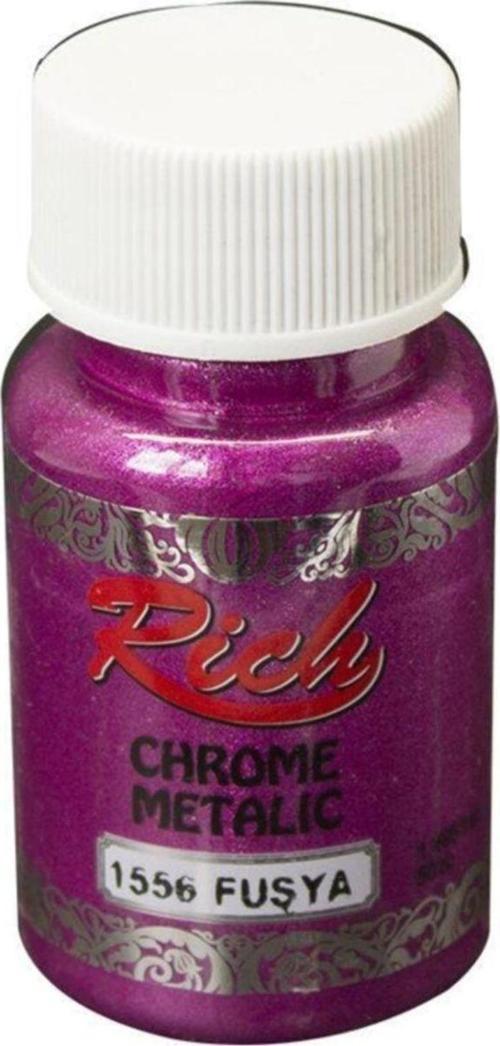 Akrilik Boya Chrome Metalik 50 Cc Fuşya 1556