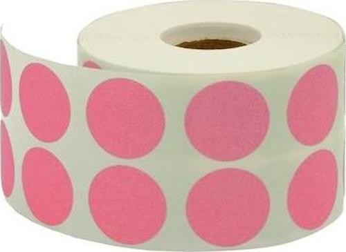 Nokta Etiketi 20 Mm Pembe 2500 Lü Tekli Kutu 203901