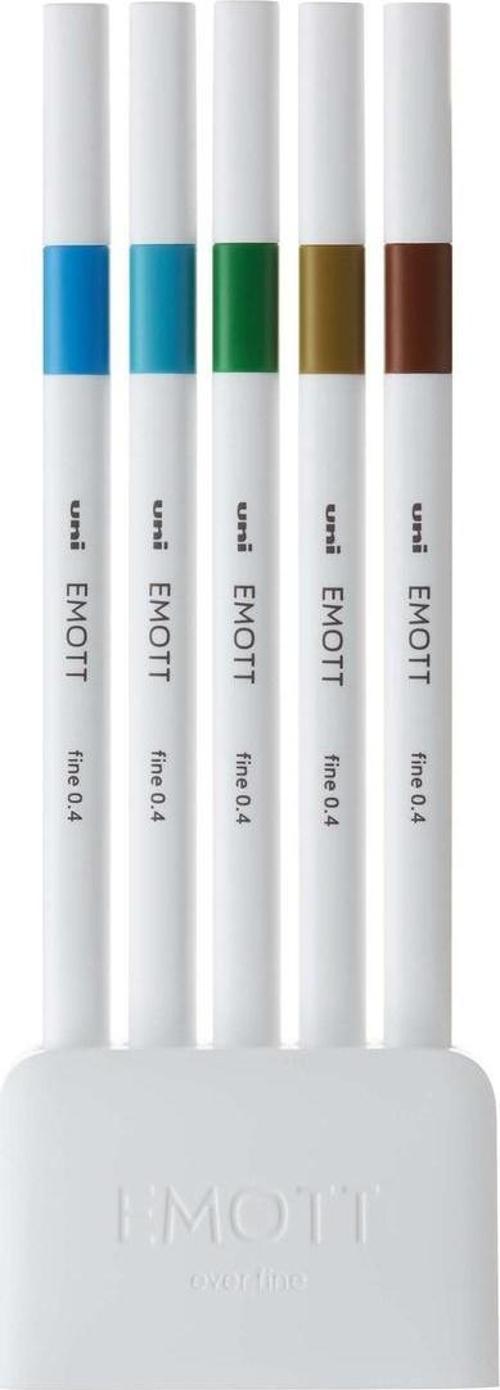 Akrilik Uçlu Keçeli Kalem Emott 0.4 Mm Fine 5 Renk Ada PEM-SY/5C.04