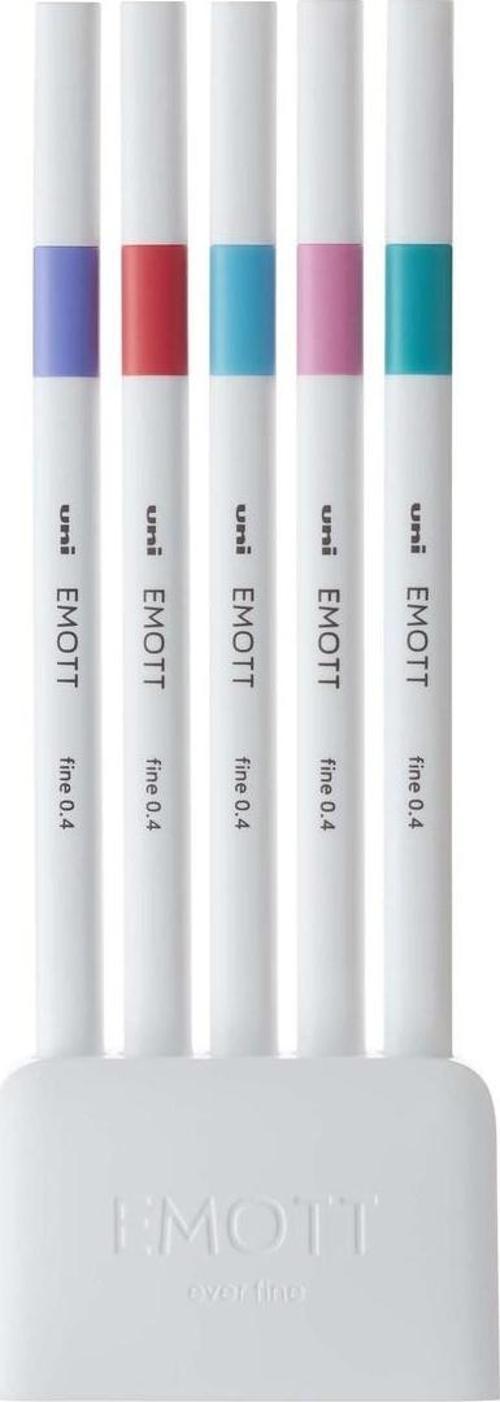 Akrilik Uçlu Keçeli Kalem Emott 0.4 Mm Fine 5 Renk Şeker PEM-SY/5C.05