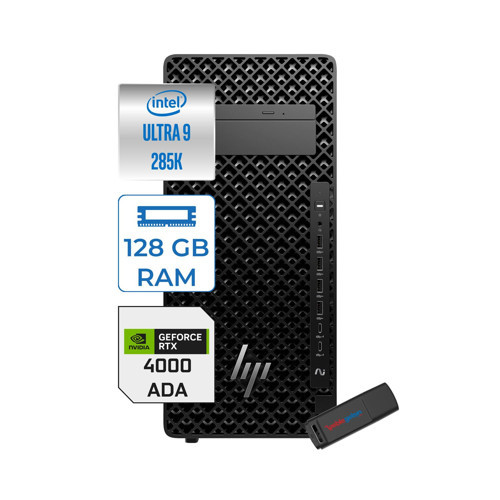 Z2 G1I Intel Core Ultra 9 285K 5.5ghz 128GB 4tb SSD 20GB Rtx 4000 Ada Freedos 1200W Iş Istasyonu B34JFESF44 + Zettausb
