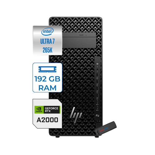 Z2 G1I Intel Core Ultra 7 265K 192GB Ddr5 1tb SSD 16GB/RTX2000 Ada Windows 11 Pro Masaüstü Iş Istasyonu A2KR1ESP34 + Zettausb