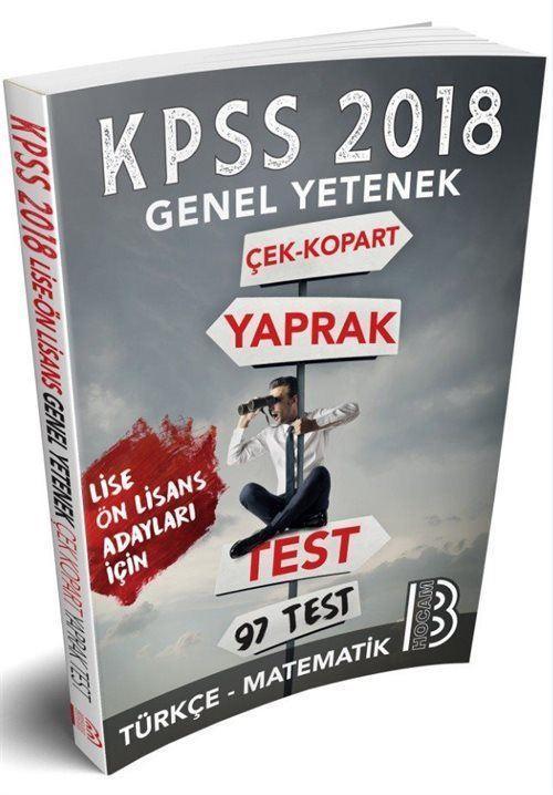 2018 KPSS Lise-Önlisans Genel Yetenek Çek Kopar Yaprak Test